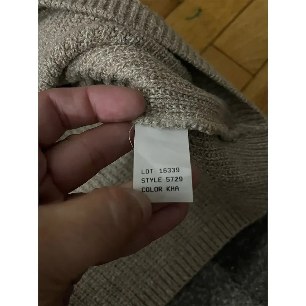 Vintage Notre Dame Alumni Men's Sweater Vest Beige Size L